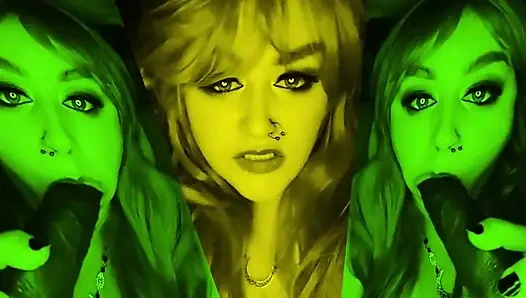 Lerne, schwänze wie eine pro-starrende göttin Lana zu befriedigen