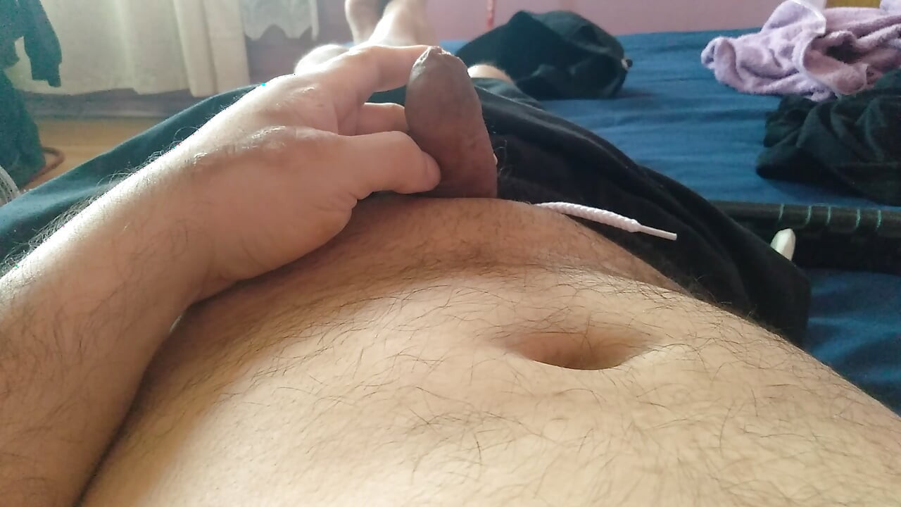 macho man shows off his big cock for hardcore sex