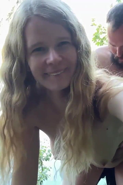 Risky Public Fuck at the Eibsee with Mega Cumshot!