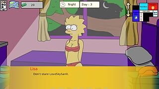 De Simpson Simpvill deel 3 sexy Lisa ondergoed door Loveskysanx