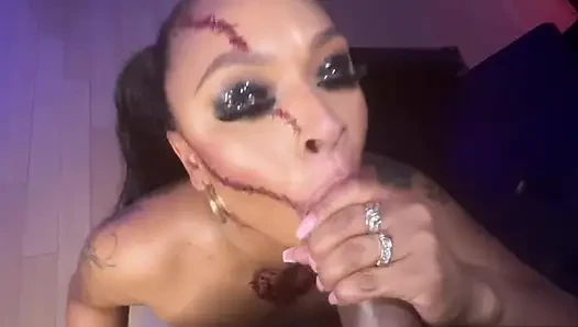 Porsha carrera lagi asik nyepong kontol sampai dicrot di muka - pov