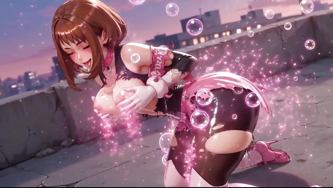 Uraraka My Hero Academia Oiled Slutty Tease Compilation Extended Version