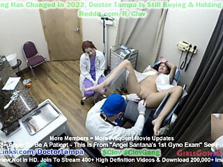 Angel Santana's 1st Gyno Exam EVER Caught On Hidden Camera By Doctor Tampa For You To Jerk Off To At GirlsGoneGynoCom!