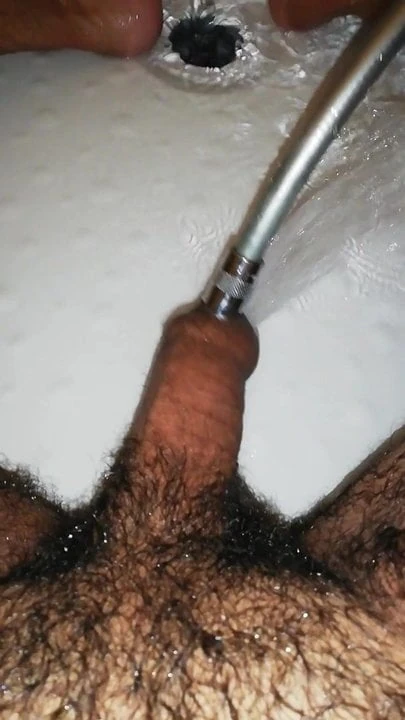 I  playing with my dick in my bathroom