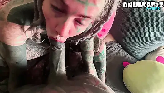 Private Apartment Fuck – Messy Drooling Blowjob to Dripping Creampie Finish