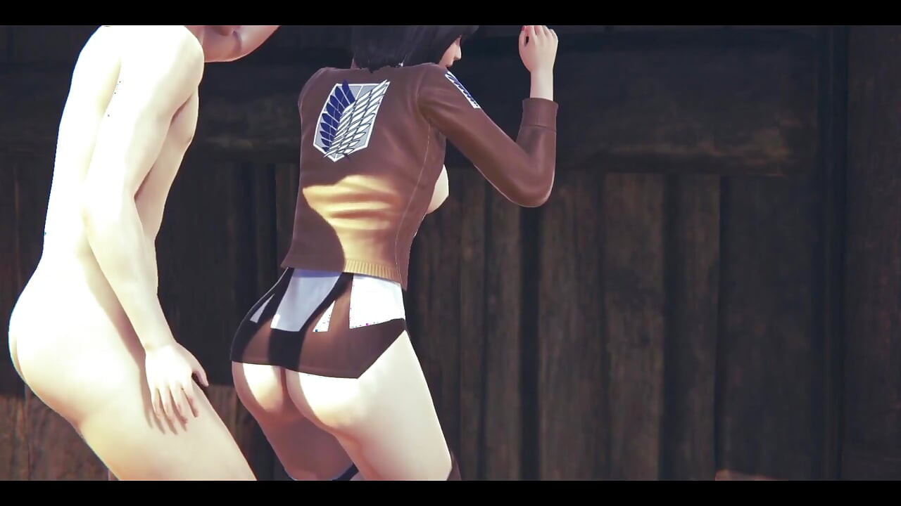 On Titans Hentai - Mikasa Fingering to Orgasm Then Fucked with Creampie - Manga Anime Japanese Asian Game Porn