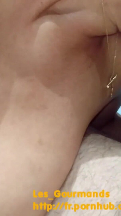 A naked MILF with beautiful big breasts jerks off her husband's cock and makes him cum on her nipples | Clip 1