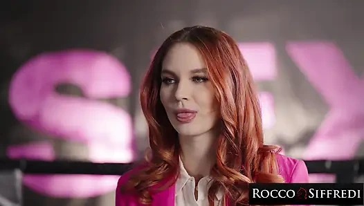 Rocco siffredi - ateşli kızıl saçlı sert anal seks yapıyor - leya desantis