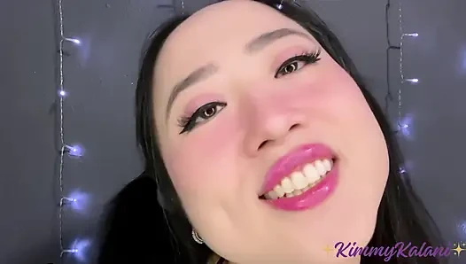 Wichs-Ermutigung auf ihrem hübschen asiatischen gesicht -ASMR wichsanleitung