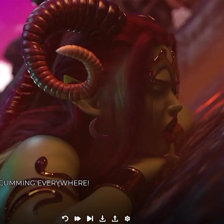 I Hard Fuck a Demon Succubus! I Deepthroat Her and Cum in Her Ass.