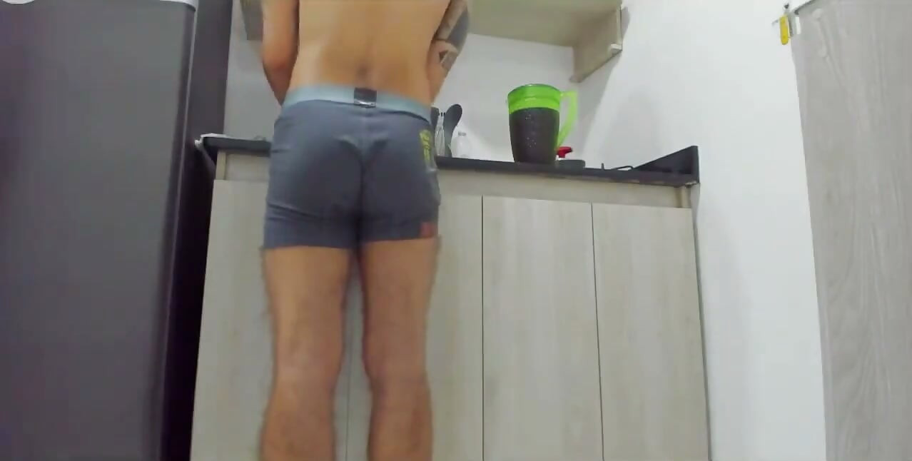 This Horny Handsome Colombian Man Is in the Kitchen