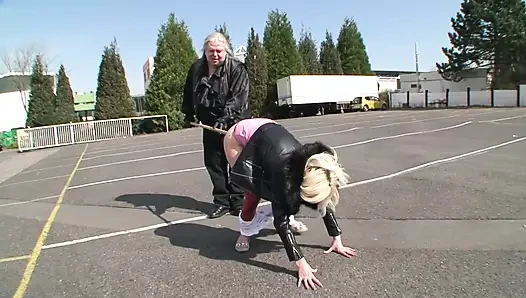 Hot BDSM Sex Slave Enjoys Bondage and Sore Punishment