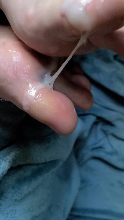 My cum soaked feet