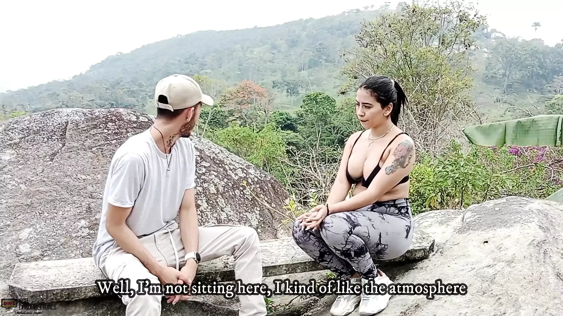 On a camping trip I fuck my neighbor's pussy outdoors CREAMPIE - Porn in Spanish