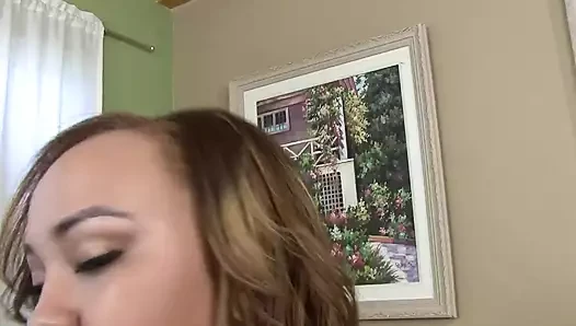 Nileya Brown an experienced ebony woman with brown hair gets