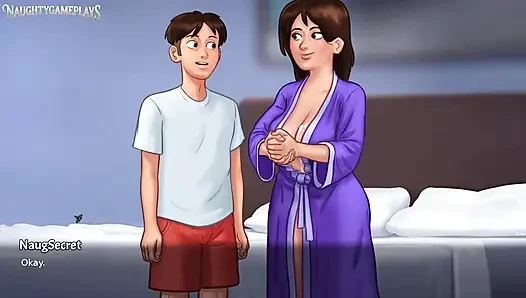Husband, Wife & Wife's Lover Have a Threesome With Some Anal - Summertime Saga Part 41 By DarkCookie