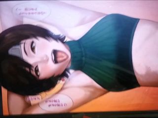 (Последняя фантазия) Yuffie Kisaragi подмышки под сора и трибьют спермы