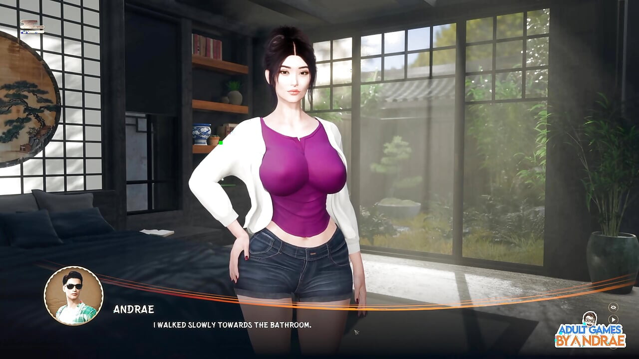 Yokai: Lust Secret геймплей, часть 1 - Airi застукали себя, трахающей себя пальцами в ванной