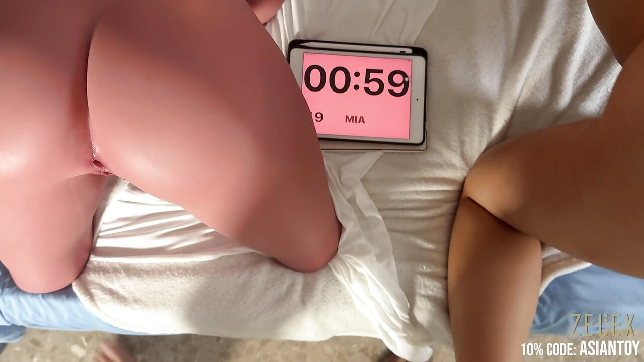Taking turns between my asian girlfriend and Zelex sexdoll, who can make me cum first?