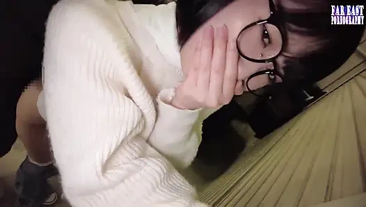 Sweet-glasses Tease on a Lazy Day Savoring Warm Drops in Endless Gulp Bliss -part.2