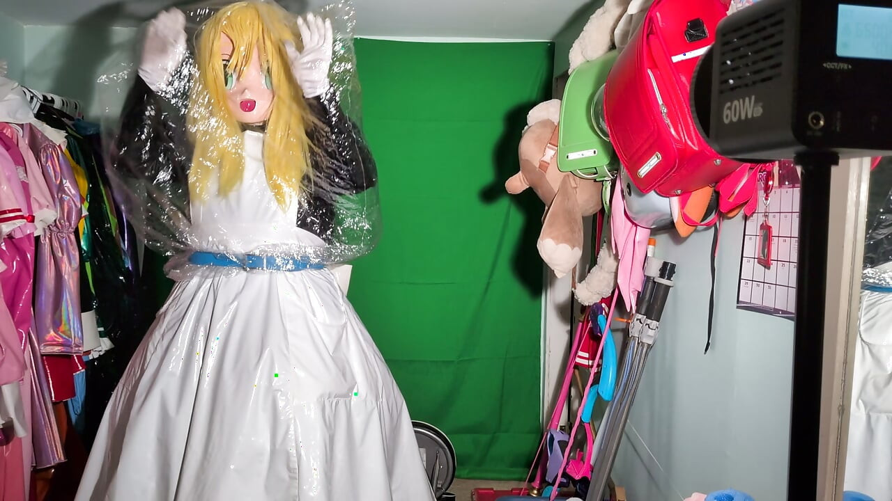 Kigurumi-zimmermädchen verschiedene atemspiele mit taschen