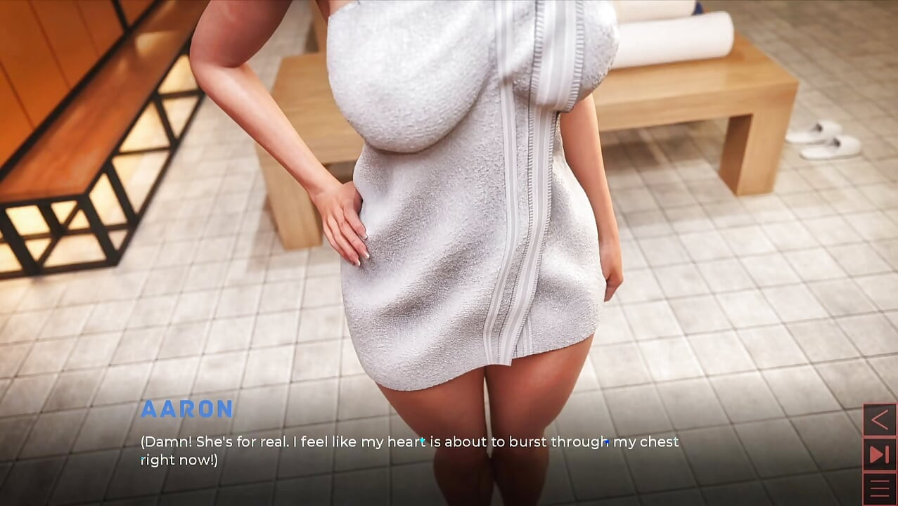 the synthetic milf massage in sauna