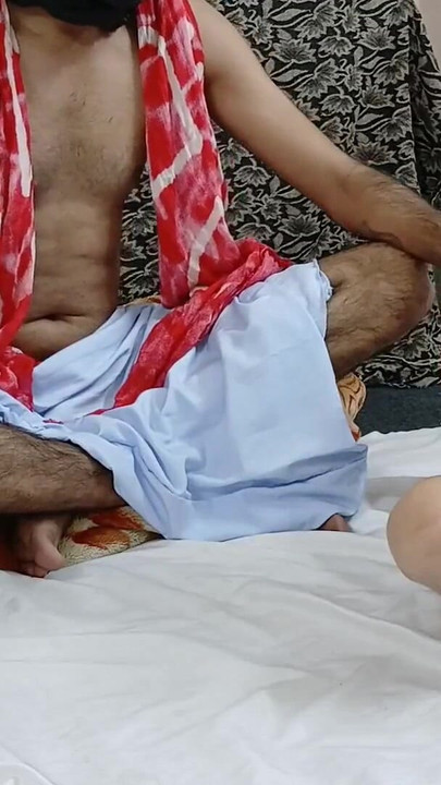 Key moment from "Dhongi Baba Ke Ashram Me Punjabi Aunty Ki Chudayi New Desi Full Movie"