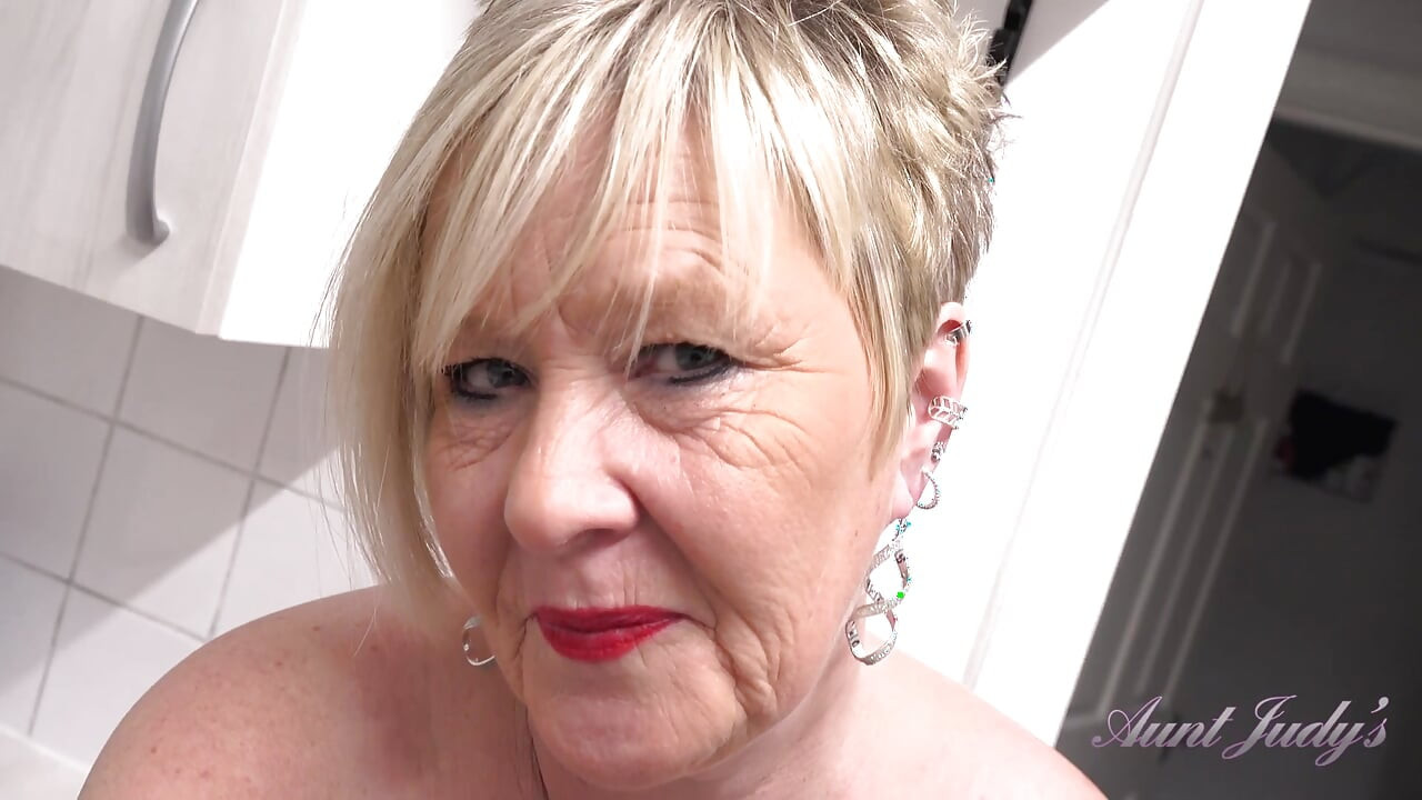 Auntjudys - Fucking Your Busty Mature Wife Chantelle Blue in the Kitchen (pov)