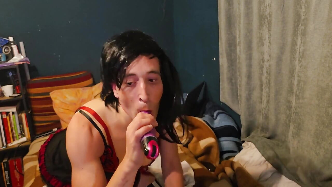 Blowing My Dildo