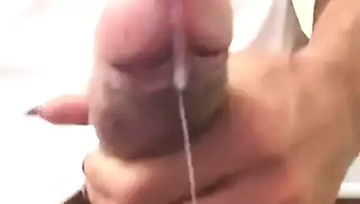 big cock shemale jerking and cumming
