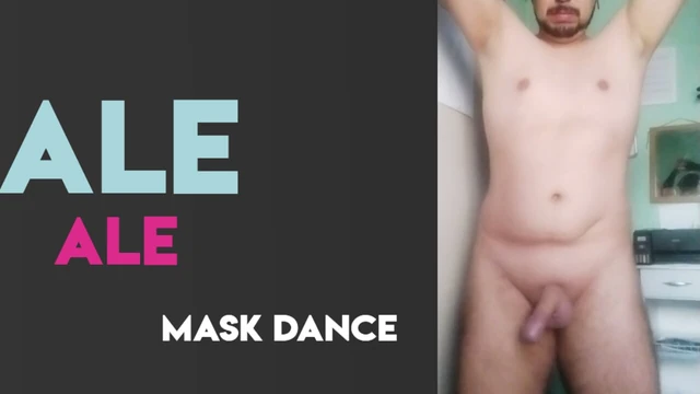 Ale Masked Man Nude -Vertical Video