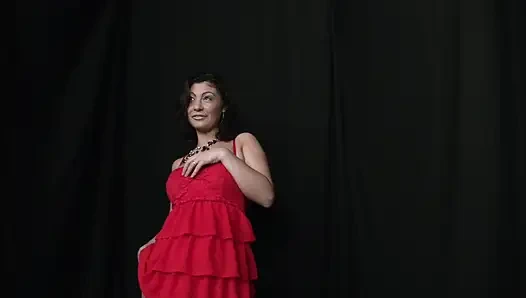 Brunette first threesome with 10 inch cocks 5075