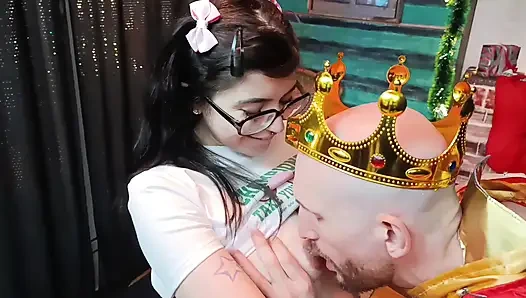 Fulfilling My Christmas Fantasy with a Beautiful Pregnant Woman - I Filled It All