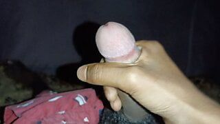Desi indyjski chłopak masturbuje się wielkim kutasem