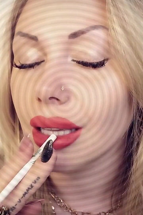 Hipnotizante asmr encorajamento para derrame e fumaça com negação do orgasmo!