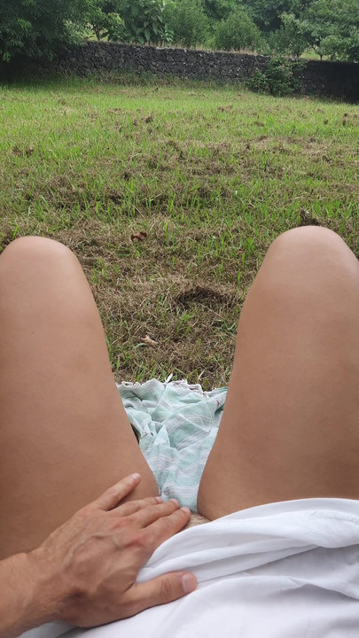 Powerful moment from "Stranger Creeps Up & Starts Paw With Fingering Hard My Hairy Kitty In The Park!"