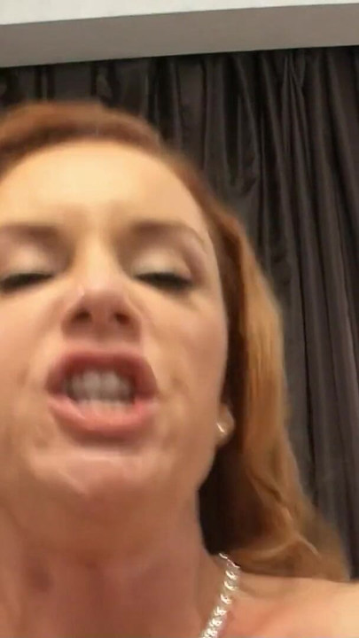 Thrilling moment from "Ginger Mature Mom seduce his Big Dick Classmate to Fuck her"