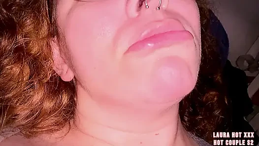 She masturbates to orgasm, spurting down her huge pink pussy