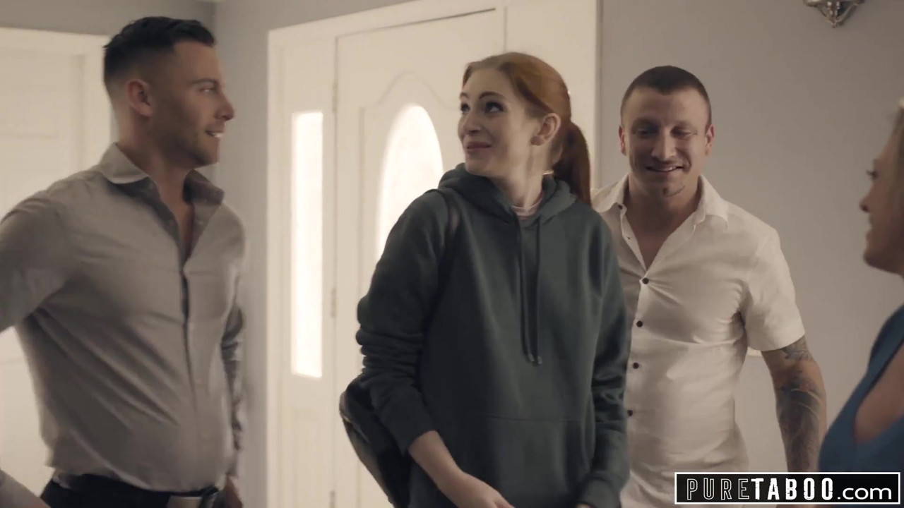 純粋なタブー義理の両親と義理の兄が新しい妹を歓迎