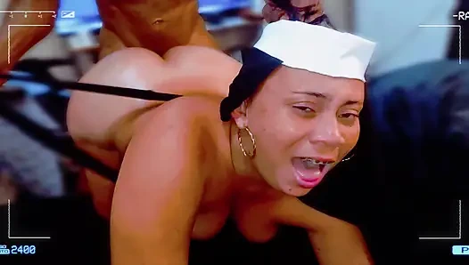 BRASILIANISCHE ZWERG-NONNE GEGEN PERUANISCHES SUB-ZIMMERMÄDCHEN