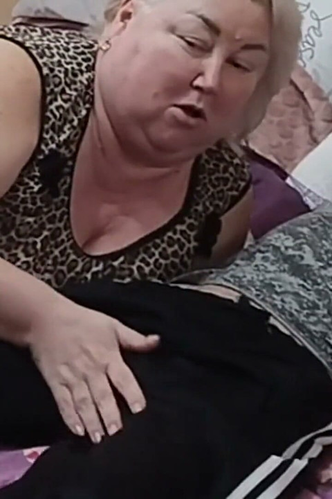 Unexpected Blowjob From Mother-in-law with Cum in Mouth and Swallowing