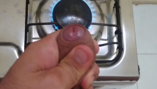 Boy's Dick Cooking for Dinner