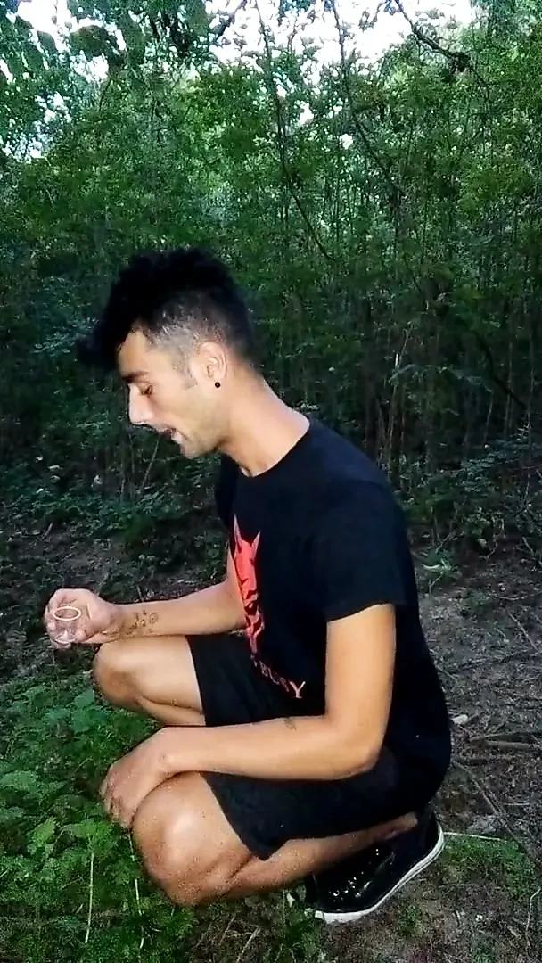 Eating Own Cum From Glass