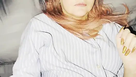 A Long-awaited Meeting with My Stepmother. After a Long Separation, I Came on Her Panties!