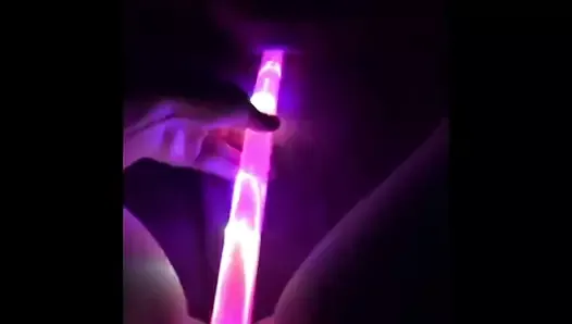 Young 18 Year old fucks her lightsaber