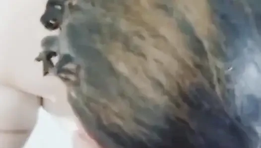 I'm with my husband in the shower, I have sex with him and I get a big amount of cum sex in my ass