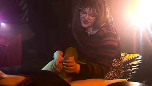 Yardım etmek için bir sınav ve erotik elle muamele