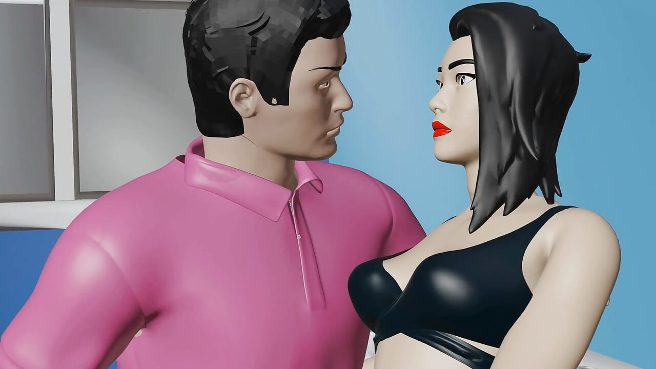 A sógornő megdugta a sógornőjét, miután látta, hogy egyedül van a házában