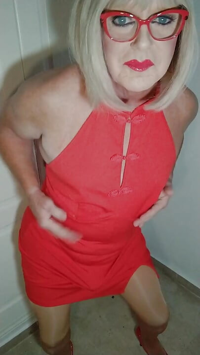 Little Red Dress, Cumming Everywhere