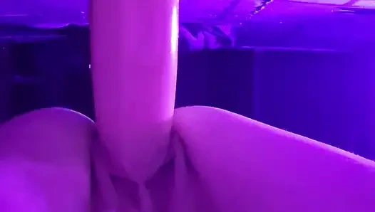 Riding my 13 inch dildo